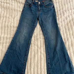 Pilcro denim in 26, flared, medium wash, high rise